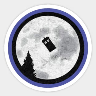 Parody Phone Booth Dr Who Sticker